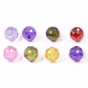 Mẫu Miễn Phí Đá Quý Vòng Mặt Bead Cubic Zirconia Với Lỗ Cho Đồ Trang Sức - Product Image 3