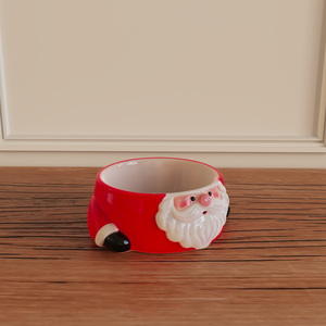 Mangkuk Keramik Bentuk Santa Natal OEM untuk Anjing, Mangkuk Makan Hewan Peliharaan untuk Promosi Musiman Grosir - Product Image 5