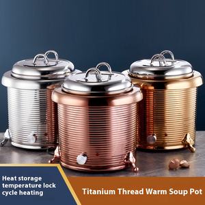 หม้อโจ๊กสแตนเลสไฟฟ้าเชิงพาณิชย์พร้อมฉนวนกันความร้อนมุกสำหรับใช้ในโรงแรมและร้านอาหาร - Product Image 5