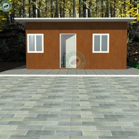 Maison préfabriquée la moins chère en Indonésie de 34 m², maison kit de jardin avec 2 chambres, maison abordable en panneaux sandwich avec salle de bain