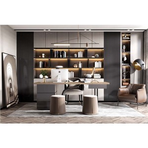 Escritorio minimalista italiano, luz de lujo, moderno, simple, oficina en casa, escritorio de ordenador, diseñador, escritorio de gama alta - Product Image 1