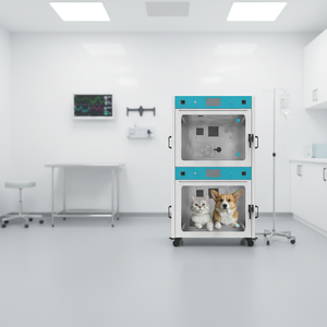 Jaula Veterinaria Personalizada, Perreras, Cámara de Cuidados Intensivos para <span class=keywords><strong>Bebés</strong></span>, Sistema de Humedad Constante, <span class=keywords><strong>Incubadora</strong></span> de <span class=keywords><strong>Oxígeno</strong></span> para Mascotas - Product Image 1