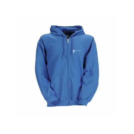 For Gildan Men's Heavyblend Full-Zip Hooded Sweater Jacket 3D Embroidered Anti-Wrinkle and Anti-Shrink Solid Design