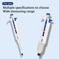 0.1uL-10mL Pipette de laboratoire réglable en matière plastique monocanal Micropipette Stand Pipette Set pour Pipette