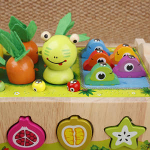 Giocattoli per Bambini, Carretto Giocattolo in Plastica con Rana, Pesce, Frutta e Verdura, Unisex - Product Image 2