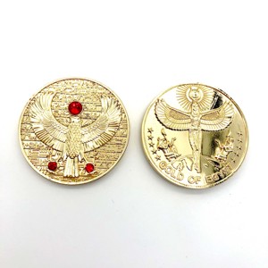 Moneda de Plata Personalizada al por Mayor con Diseño de Águila y Diamantes - Product Image 1