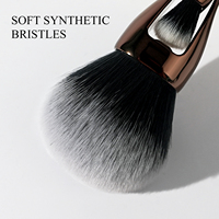 Pinceaux de maquillage 5 en 1 multifonctionnels, poils synthétiques doux, pinceaux de maquillage de luxe, vegan, pour le contour et la poudre, cosmétiques