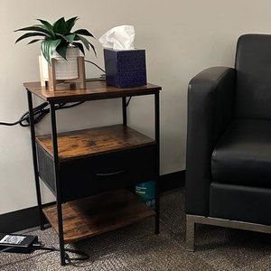 Gỗ <span class=keywords><strong>3</strong></span>-<span class=keywords><strong>Tier</strong></span> lưu trữ End bảng đầu giường với Trạm Sạc vải có thể điều chỉnh ngăn kéo cho phòng ngủ phòng khách - Product Image 4