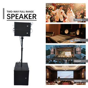 Bán buôn kép 5 inch dòng mảng Hệ thống loa với 15inch hoạt động Powered loa siêu trầm DJ Sân khấu tổ chức sự kiện cột mảng Loa Set - Product Image 3