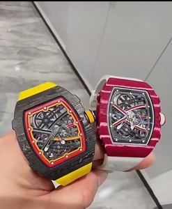 Reloj deportivo de lujo con esfera de cristal de zafiro calado, caja de fibra de carbono, moderno, ligero, automático, para hombre. - Product Image 4