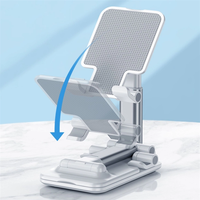 Support de téléphone et tablette pliable et portable en ABS écologique, réglable en hauteur, avec miroir – Meilleure vente