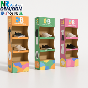 Produttore di fabbrica POS espositore per pavimenti in cartone per esposizione di carta per la promozione dei prodotti per la torre scaffali al supermercato - Product Image 1
