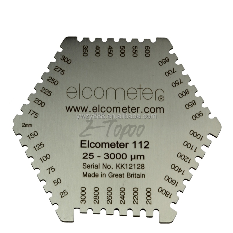 Wet paint measurement Wet film thickness gauge Wet film thickness gauge Comb gauge Wet film card