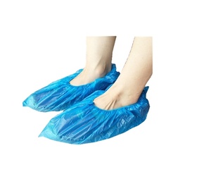 <span class=keywords><strong>Surchaussures</strong></span> <span class=keywords><strong>jetables</strong></span> bleues en CPE personnalisées OEM, durables, imperméables, médicales, non-tissées, à prix abordable - Product Image 6