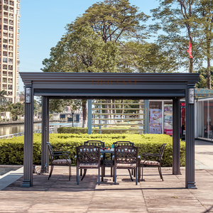 Pérgola Bioclimática Moderna Automática para Patio, Arcos Exteriores de Aluminio con Techo de Láminas Ajustables y Recubrimiento en Polvo - Product Image 5