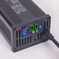 Chargeur de batterie portable LiFePO4 à décharge profonde 48V 60V 12A pour voiturette de golf, chariot élévateur, scooter, stockage d'énergie