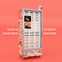 Máquina Expendedora de Sushi Refrigerada con Sistema de Enfriamiento, Tamaño de Casillero Personalizable, Ventanas