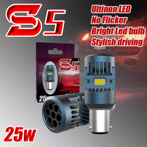 S5 25W 2500LM Trắng Hổ Phách Đỏ 1156 Ba15s P21W T20 7440 7443 W21W 1157 Bay15d Lỗi Miễn Phí LED Tín Hiệu Lần Lượt Bóng Đèn - Product Image 2