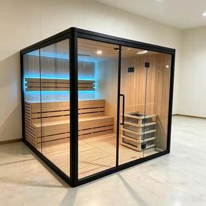 Sauna de Madera de Hemlock con Calentador de Piedra Volcánica de 4500W para Uso Familiar y en Hoteles - Product Image 3