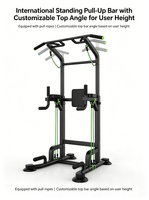 Appareils de fitness professionnels pour la maison : Barre de traction murale pour porte, Station d'entraînement avec corde pour exercices