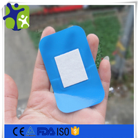 Pansements d'urgence détectables par métal, imperméables en PE, bande bleue, prix usine