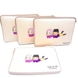 กระเป๋าใส่คอมพิวเตอร์แบบนีโอพรีนพิมพ์โลโก้ OEM ตามสั่ง พร้อมซิปคู่ - Product Image 1