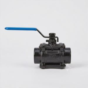 Vanne à boisseau sphérique en acier forgé industriel Classe 800 A105 3PC pour le contrôle des conduites haute pression - Product Image 1
