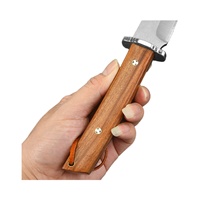 Couteau de poche tactique EDC de haute qualité GC, lame pliante en acier inoxydable, manche en bois de caoutchouc, épaisseur de 3,0 mm, garantie 1 an