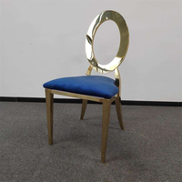 Chaises de mariage empilables bleues pour occasion mariée