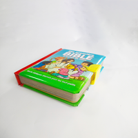 Livre cartonné personnalisé pour enfants, mini-journal biblique français sur l'histoire de Jésus, avec boucle