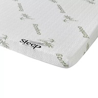 Surmatelas en mousse à mémoire de forme rafraîchissante en latex LEIZI de 2 pouces, surmatelas de lit, enroulable dans une boîte