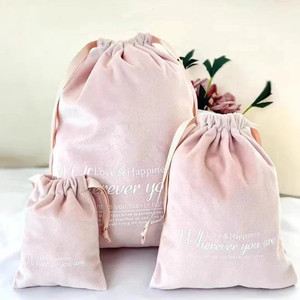High Quality Bag Jewelry Pouch Custom Size Muslin Pink Cotton Canvas <strong>Drawstring</strong> Bag Cosmetic Jewelry Pouch with <strong>Drawstring</strong> - Product Image 5