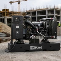 Générateur diesel Cummins 80 kVA à châssis ouvert, générateur diesel 64 kW de type ouvert, système de refroidissement par eau, alternateur sans balais avec ATS