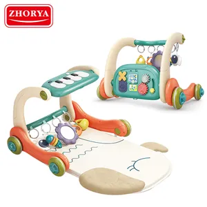 Zhorya 3 في 1 متعددة الوظائف الرضع مشوا البيانو اللياقة البدنية رف لعب الطفل حصيرة النشاط الرضع صالة الألعاب الرياضية