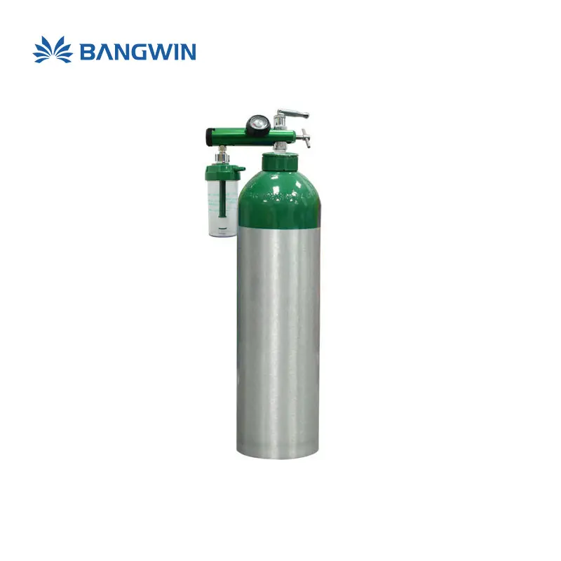 Silinder pelindung oksigen dan kaleng 15Mpa standar 1L tangki selam 47 Litra 2 pengukur tekanan tangan