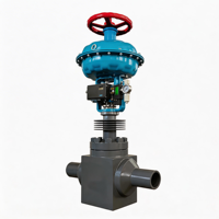 Mini-vanne de régulation de vapeur pneumatique avec corps en acier inoxydable et garniture en PTFE pour petits conduits DN15