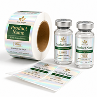 Étiquettes personnalisées pour flacons de 3 ml, 5 ml, 10 ml, 20 ml, 30 ml, étiquettes adhésives en vinyle imperméables pour peptides, autocollants pour peptides
