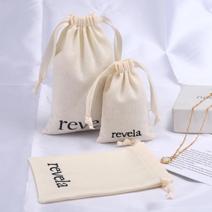 Petite pochette blanche en <span class=keywords><strong>lin</strong></span>, 38 pièces, avec cordon en Jute - Product Image 5