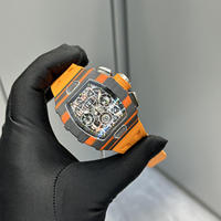 Montre de luxe pour homme RM11-03 en fibre de carbone, mouvement mécanique chronographe 7750, montre de sport de marque de créateur