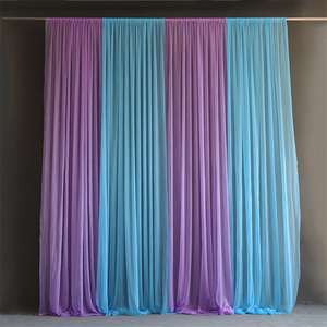 Nhà Máy Tùy Chỉnh Treo Loại Đám Cưới Màu Trắng Backdrop Rèm Cửa Sân Khấu Màn Cho Đảng Tổ Chức Sự Kiện - Product Image 4
