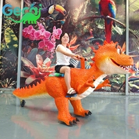Dinosaure animatronique marchant, imperméable, résistant au soleil, personnalisable pour centre commercial, parc d'attractions, parc à thème, spectacle