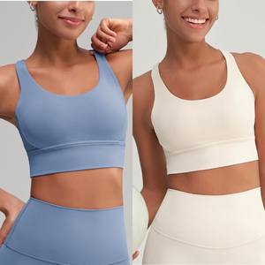 เสื้อกั๊กสำหรับเล่นโยคะใหม่เสื้อผ้าเล่นโยคะออกกำลังกายบราออกกำลังกายน้ำหนักเบาระบายอากาศได้ดี - Product Image 5