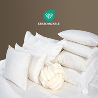 Oreiller Inserts 45*45cm 16x16 18x18 20x20 Toutes Les Tailles Coton Organique Tissu Canapé carré Coussin Intérieur Jeté En Gros