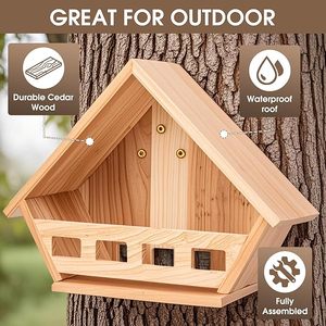 ไม้ซีดาร์กล่องทำรังนกพิราบสำหรับนกพิราบแพลตฟอร์มสำหรับตกแต่งสวนตอนเช้าเตียงสัตว์เลี้ยงอเนกประสงค์ - Product Image 4