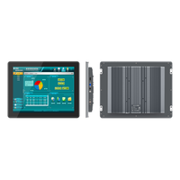 Moniteur d'affichage industriel 12,1 pouces avec panneau capacitif, entrée HDMI, sortie VGA, interface tactile USB pour équipement de production