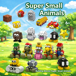 Ensemble de blocs de construction <span class=keywords><strong>Super</strong></span> Game <span class=keywords><strong>MarIo</strong></span> très vendu, 16 figurines en 1, 740 pièces, jouet créatif en briques, construction de dessins animés pour enfants - Product Image 3