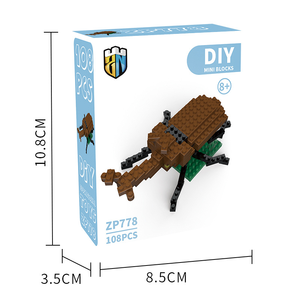 Piezas pequeñas para niños compatibles con todos los bloques de construcción montaje educativo regalo Unisex modelo en miniatura lindo Animal ladrillos de construcción de juguete - Product Image 2