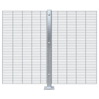 Clôture de sécurité haute performance Clear View 358 en fil galvanisé anti-escalade et anti-coupure, au design moderne pour l'extérieur en Afrique du Sud