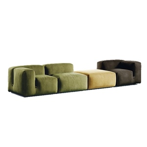 <span class=keywords><strong>Tacchini</strong></span> haut de gamme italien minimaliste trois places ensemble droit éponge rempli tissu sectionnel canapé Cube modulaire pour salon - Product Image 5