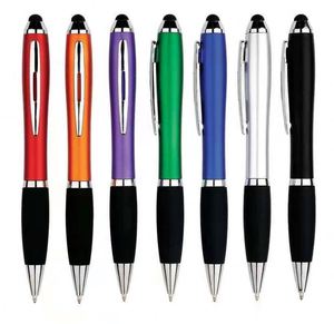 Promotional Bulk 2 in 1 <b>Stylus</b> Plastic Ballpoint <b>Pen</b> for Touch Screen Phone <b>Tablet</b> <b>With</b> Smooth Writing Custom Logo Printed - Product Image 4